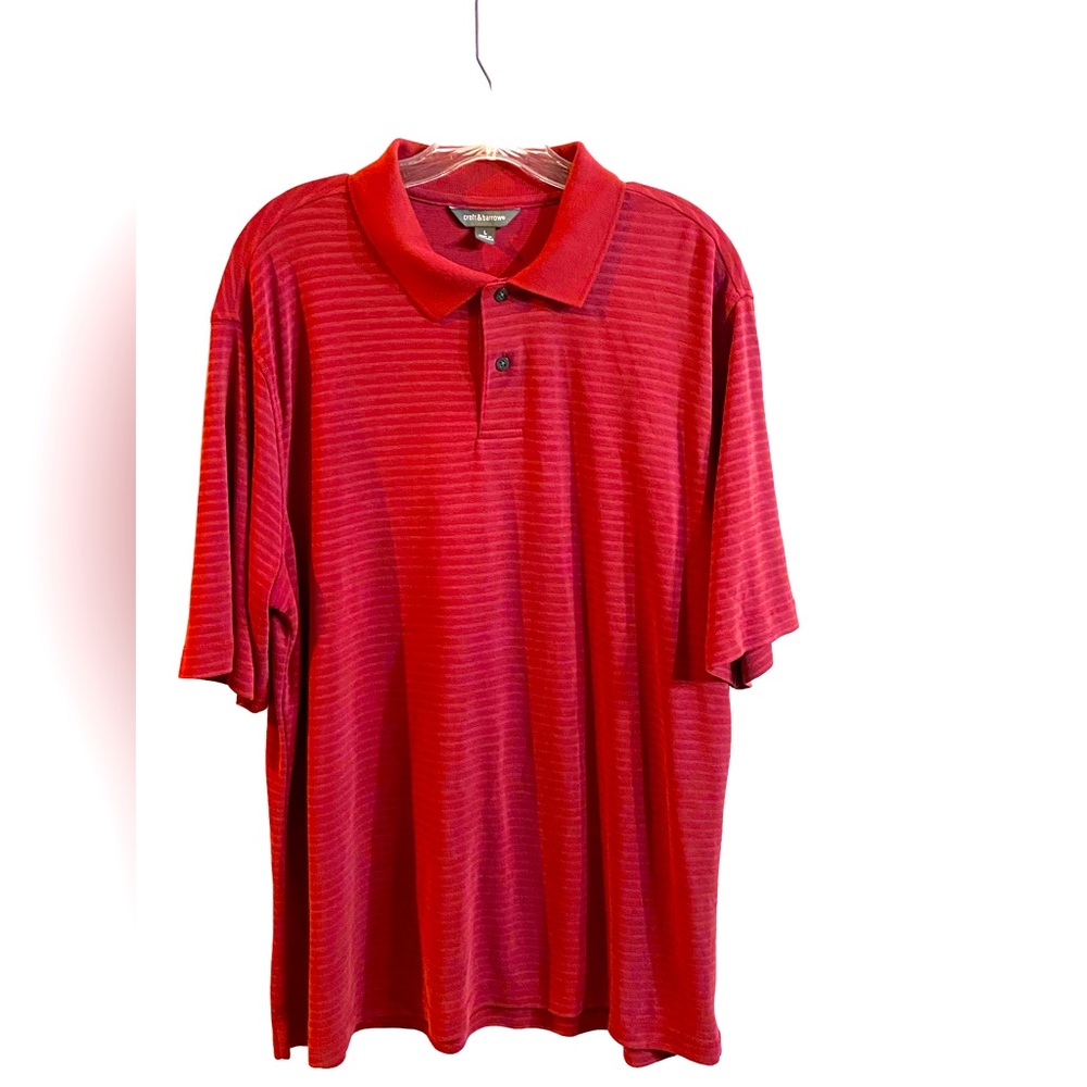 Croft & barrow red polo shirt men’s size L